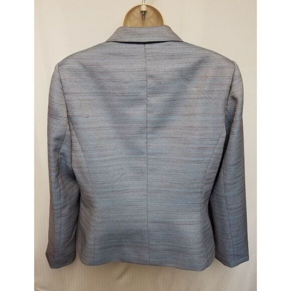 Women's Le Suit Jacket Size 10 Color Blue - Picture 4 of 6